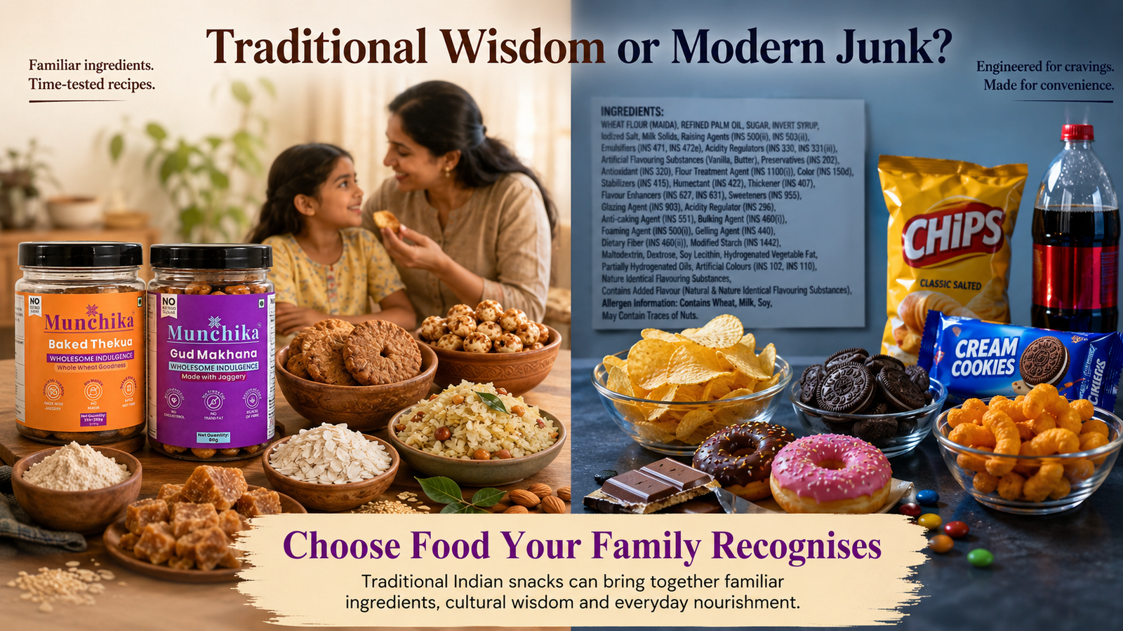 Traditional Indian Snacks vs Modern Junk Food: What Science Says—and What Families Can Learn